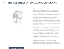 Tablet Screenshot of episcopalchaplain.org